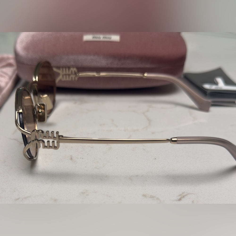 AUTHENTIC Miu Miu Oval Sunglasses - Picture 4 of 5